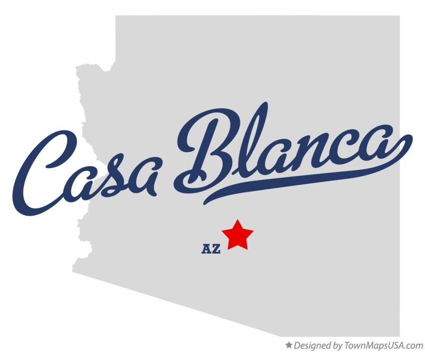Map of Casa Blanca Arizona AZ