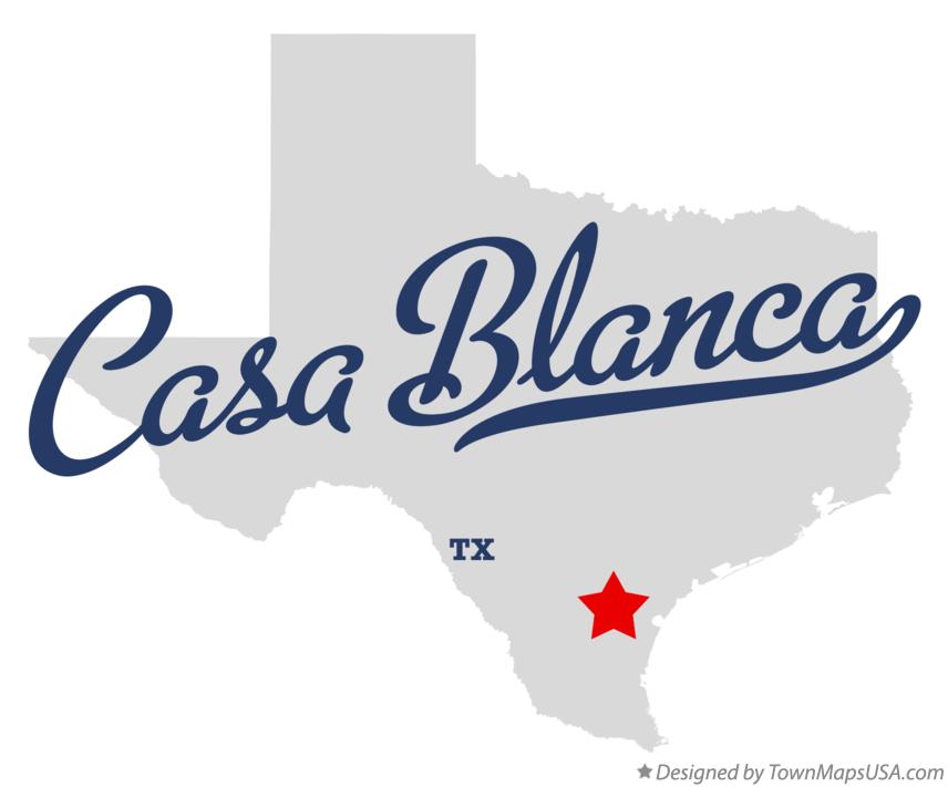 Map of Casa Blanca Texas TX