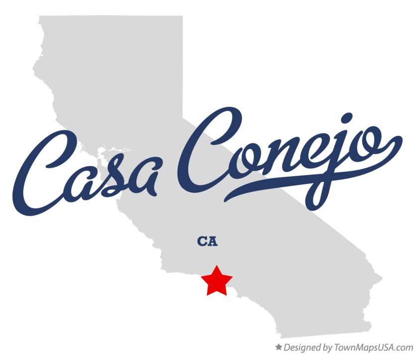 Map of Casa Conejo California CA