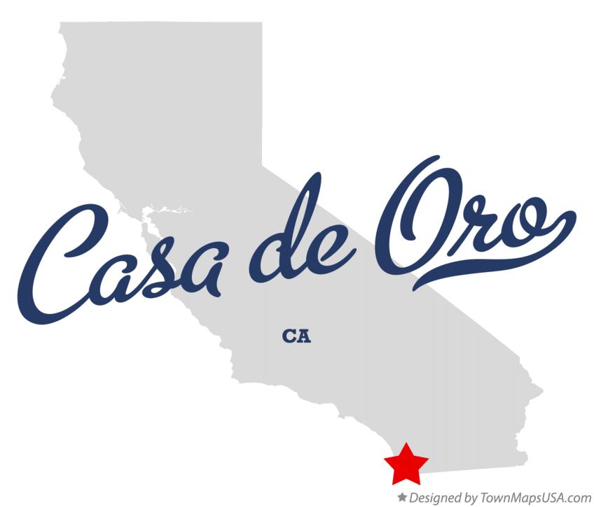 Map of Casa de Oro California CA