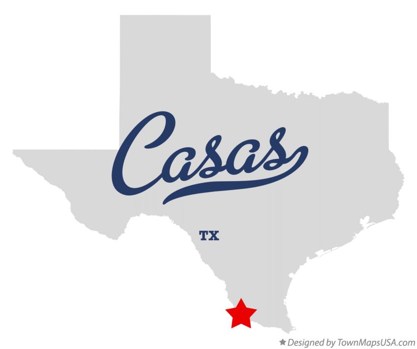 Map of Casas Texas TX