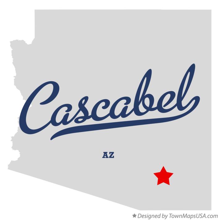 Map of Cascabel Arizona AZ