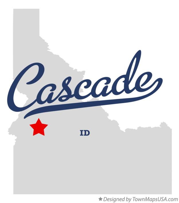 Map of Cascade Idaho ID