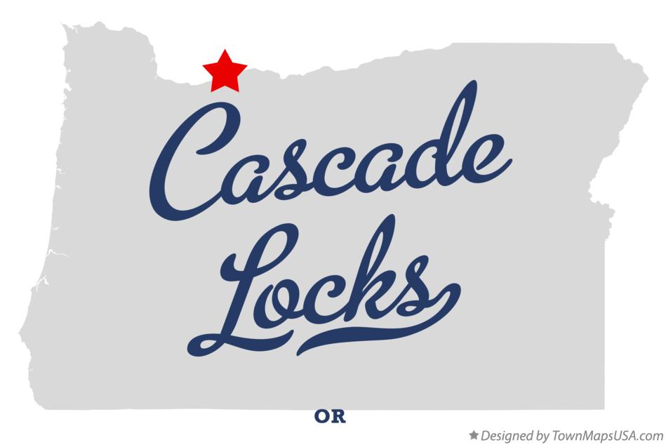 Map of Cascade Locks Oregon OR