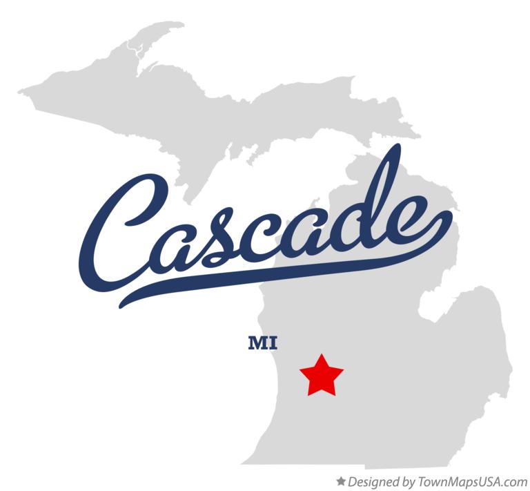 Map of Cascade Michigan MI