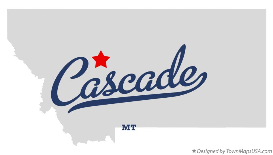 Map of Cascade Montana MT
