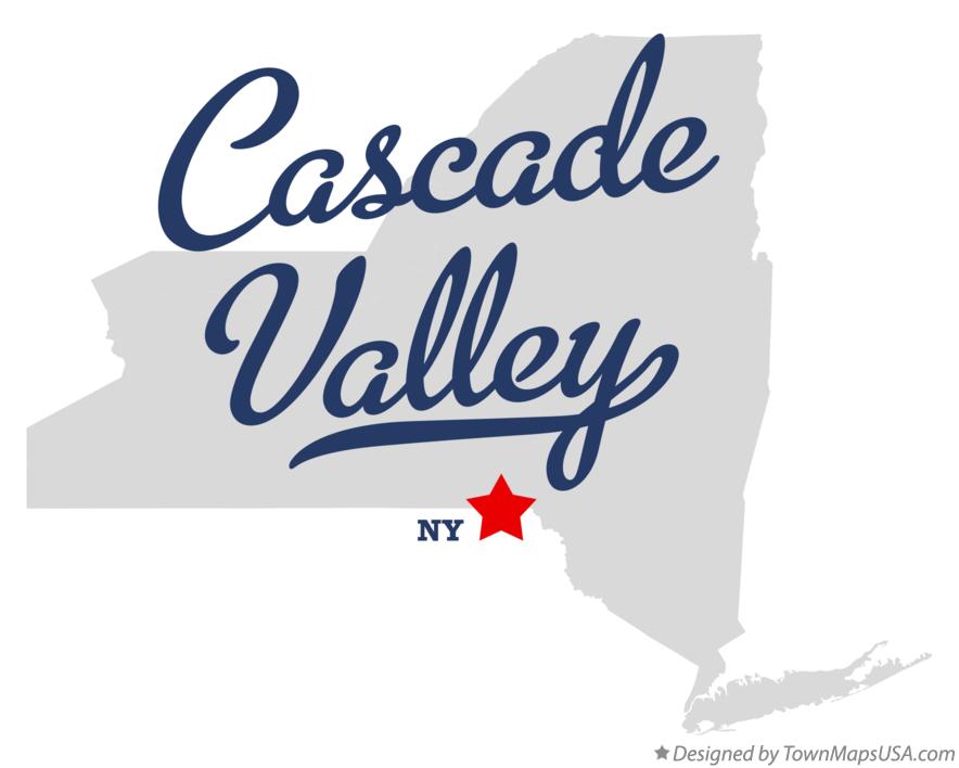 Map of Cascade Valley New York NY