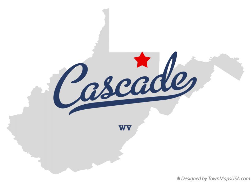 Map of Cascade West Virginia WV