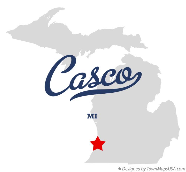 Map of Casco Michigan MI