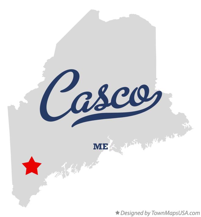 Map of Casco Maine ME