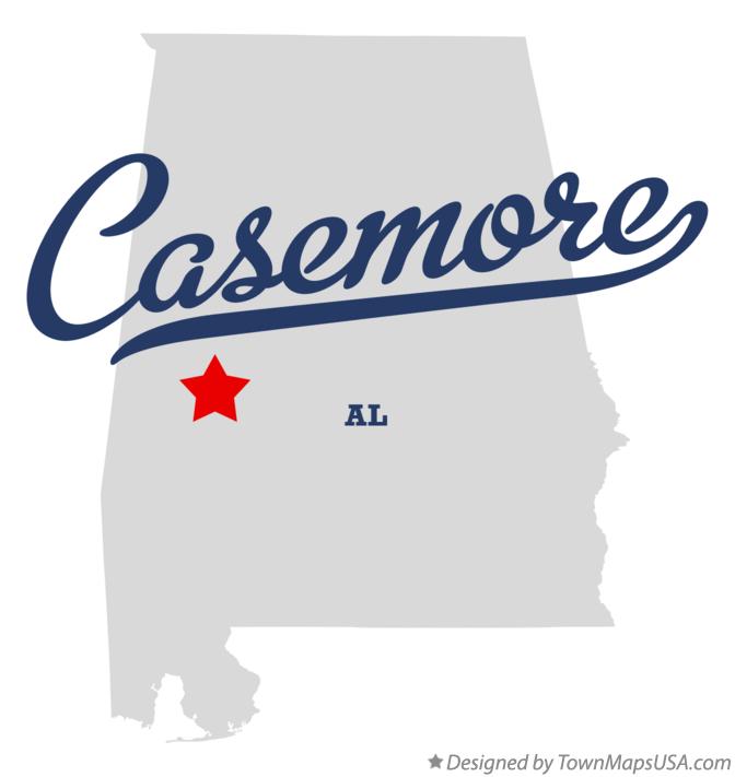 Map of Casemore Alabama AL