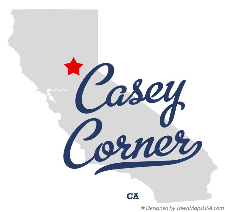 Map of Casey Corner California CA