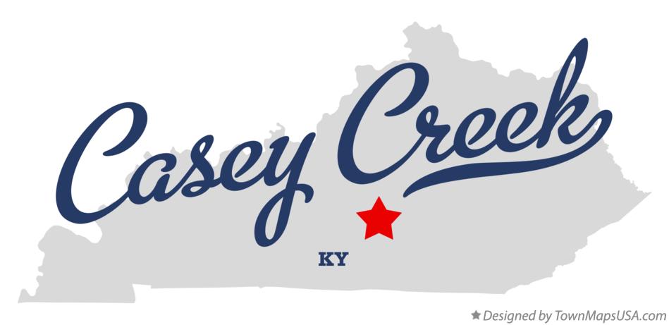 Map of Casey Creek Kentucky KY