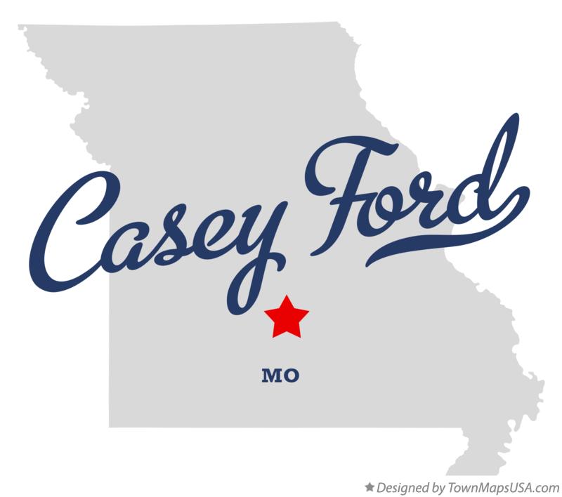Map of Casey Ford Missouri MO