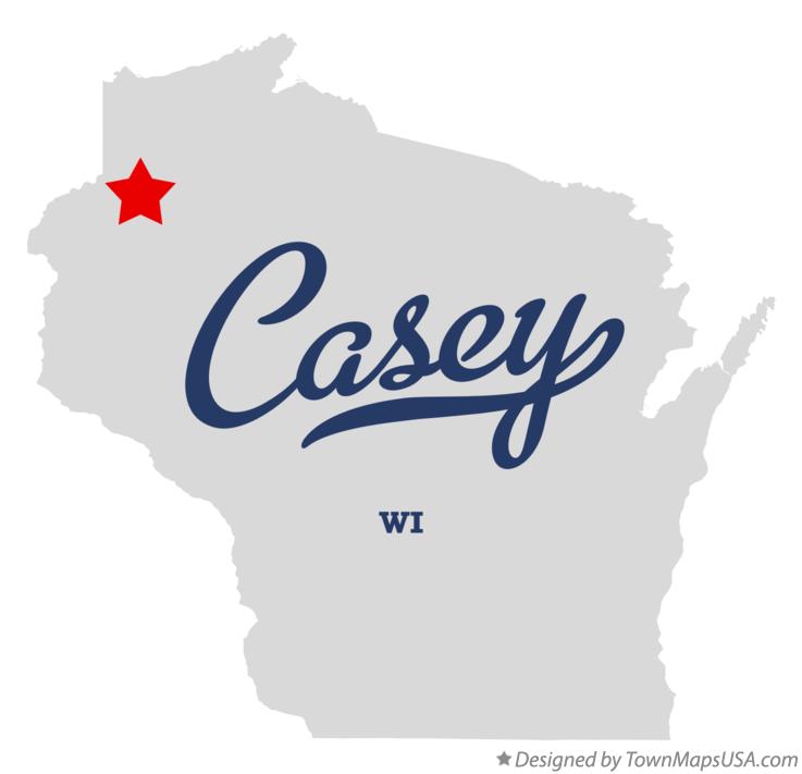 Map of Casey Wisconsin WI