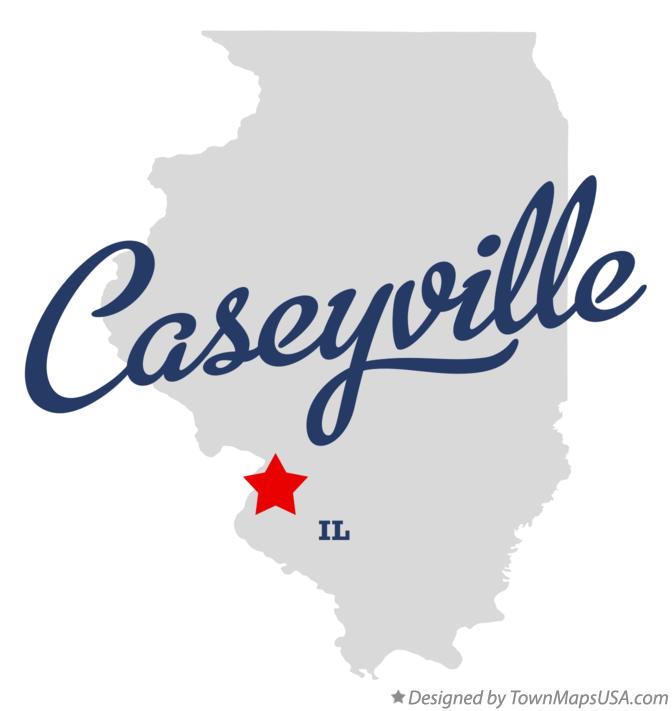 Map of Caseyville Illinois IL