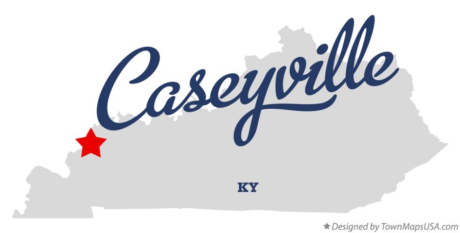 Map of Caseyville Kentucky KY