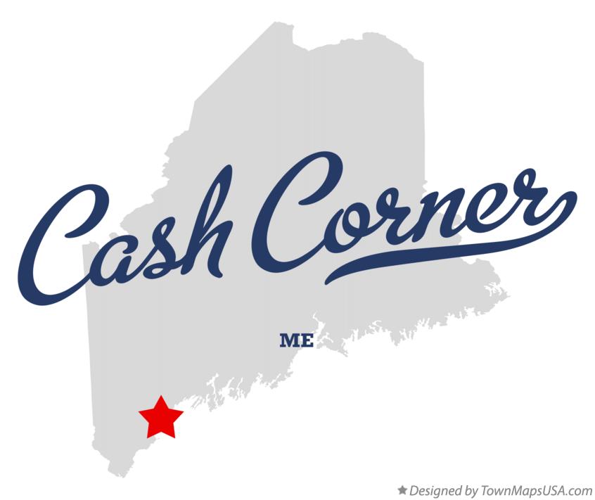 Map of Cash Corner Maine ME