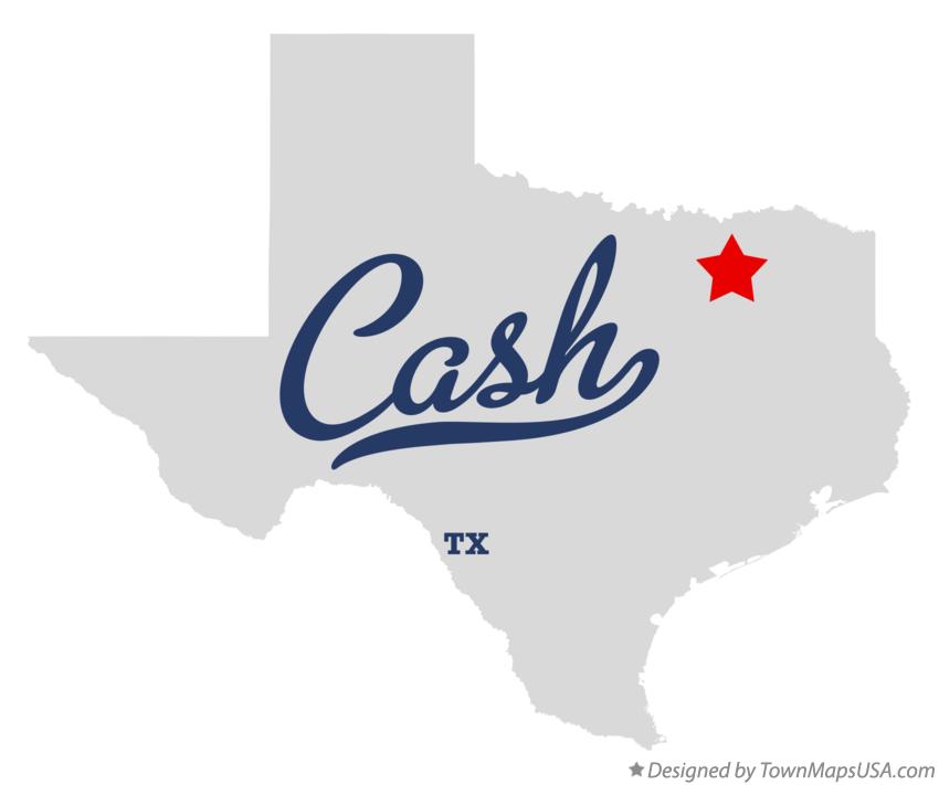 Map of Cash Texas TX