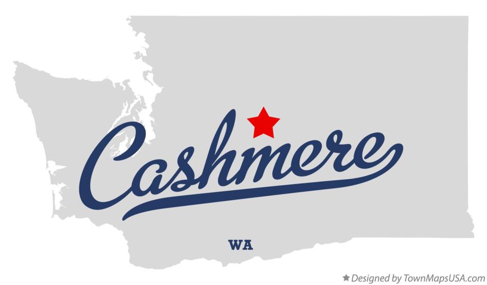Map of Cashmere Washington WA