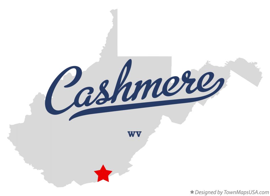 Map of Cashmere West Virginia WV