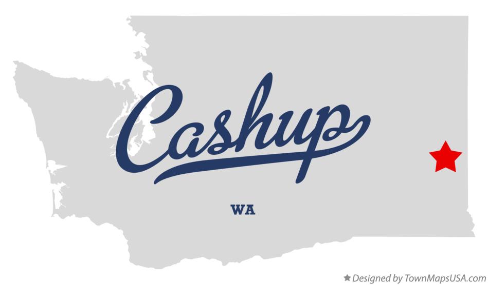 Map of Cashup Washington WA