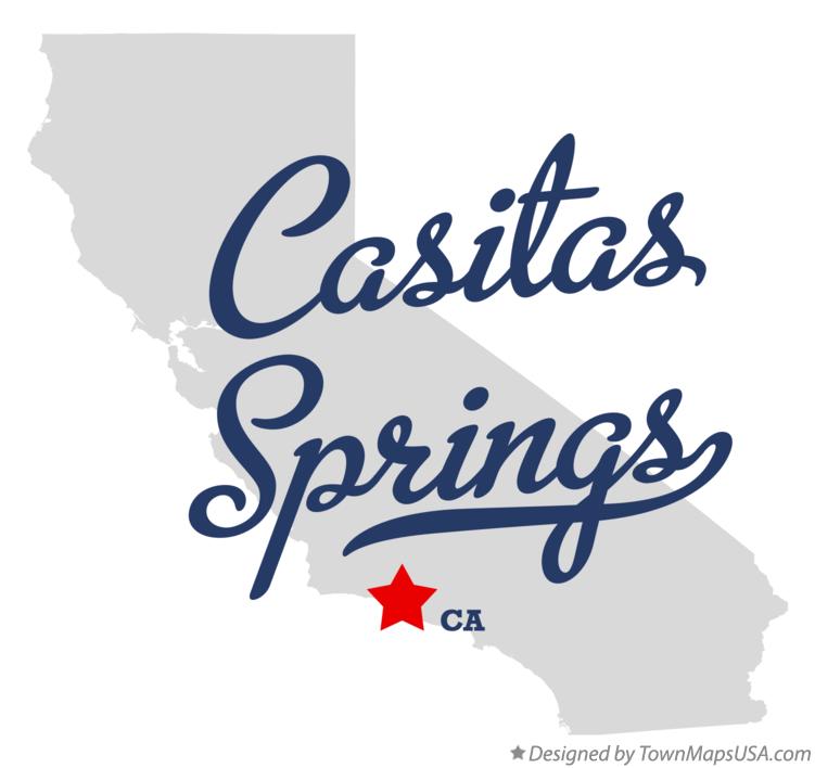 Map of Casitas Springs California CA