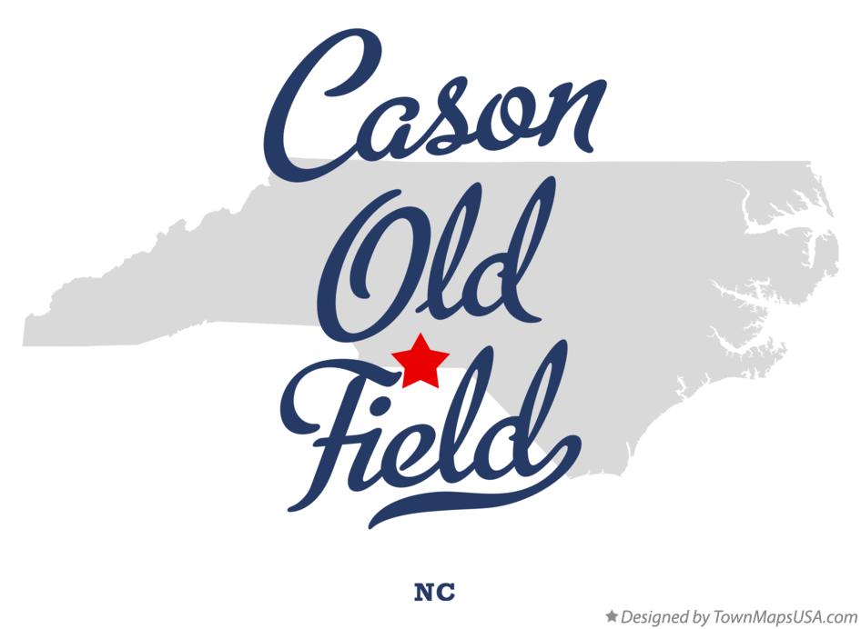 Map of Cason Old Field North Carolina NC