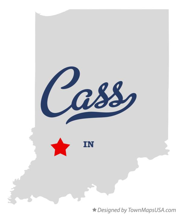 Map of Cass Indiana IN