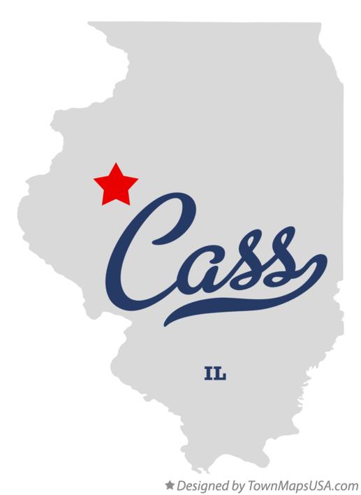 Map of Cass Illinois IL