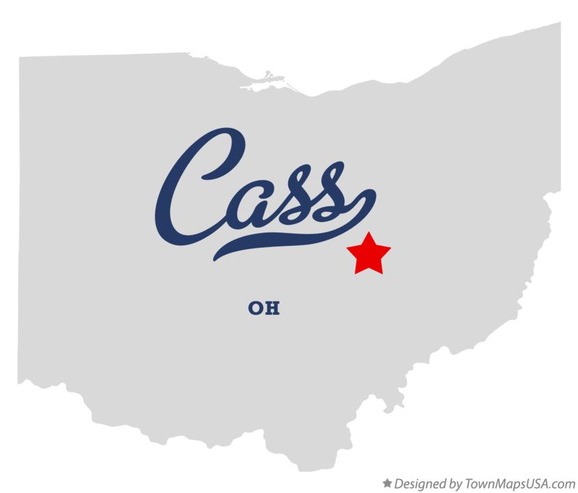Map of Cass Ohio OH