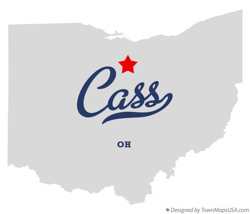 Map of Cass Ohio OH