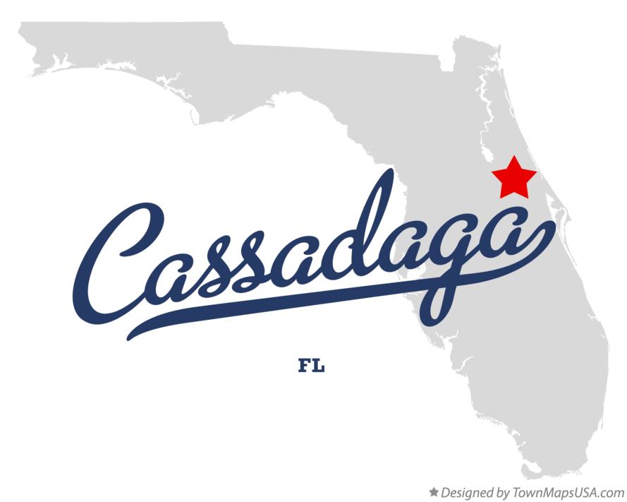 Map of Cassadaga Florida FL