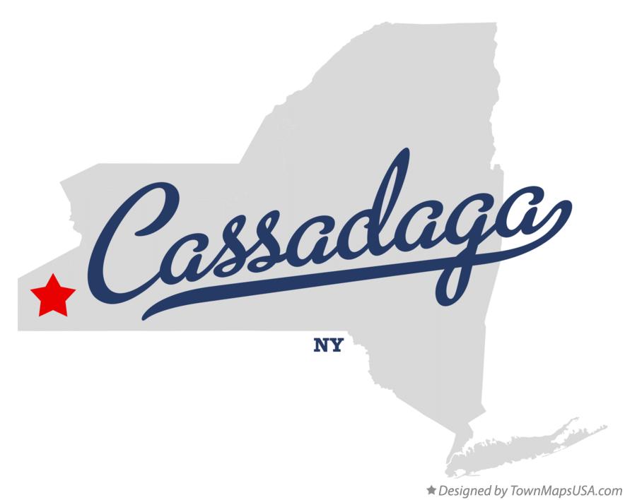 Map of Cassadaga New York NY