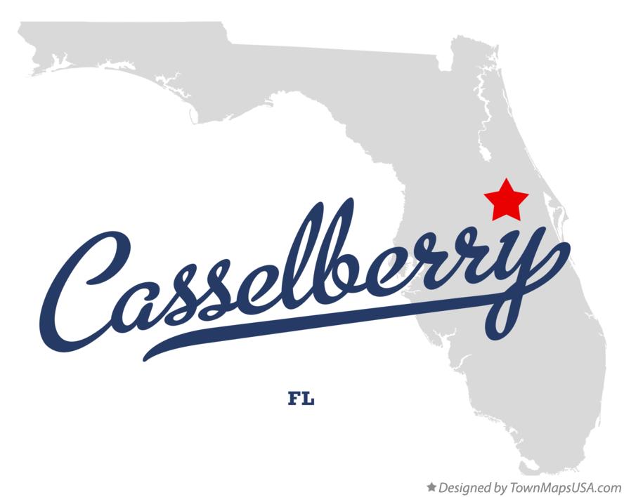 Map of Casselberry Florida FL