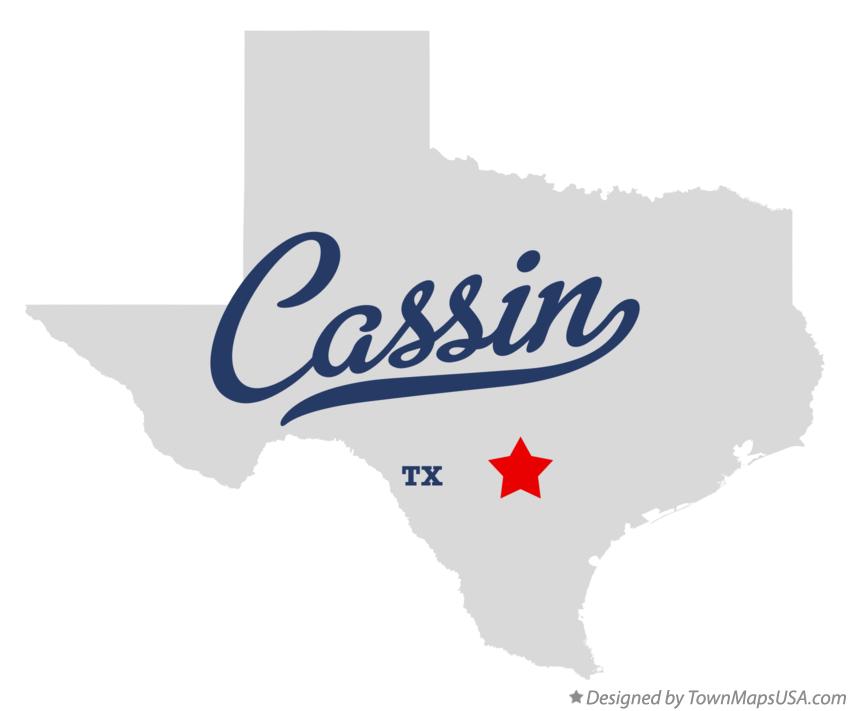 Map of Cassin Texas TX