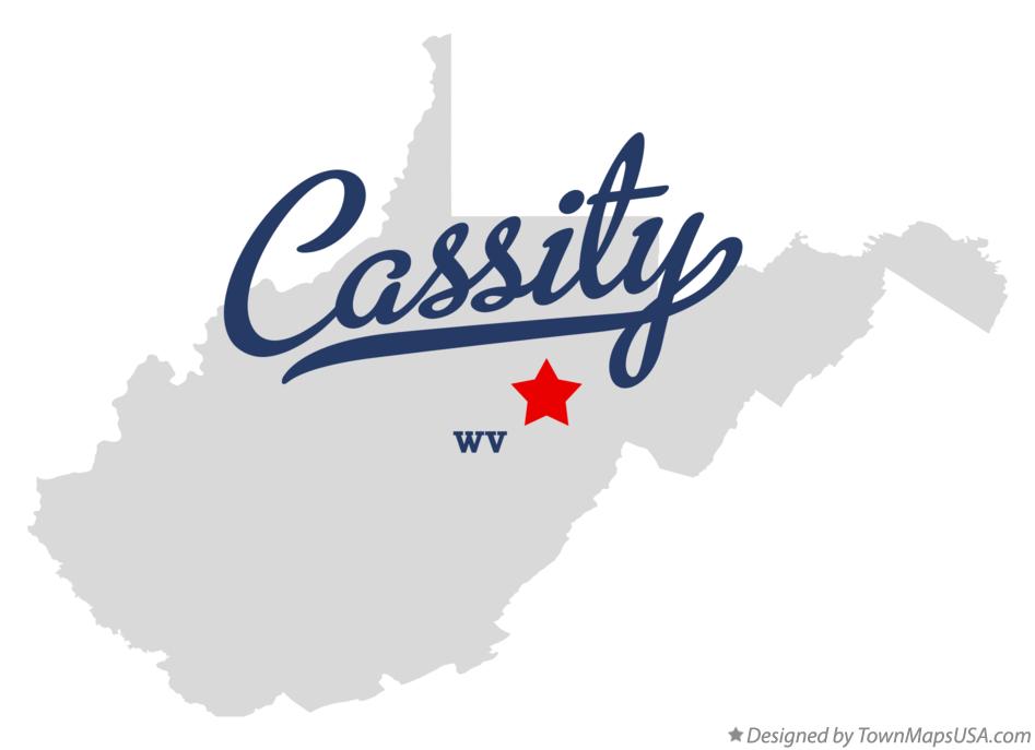 Map of Cassity West Virginia WV