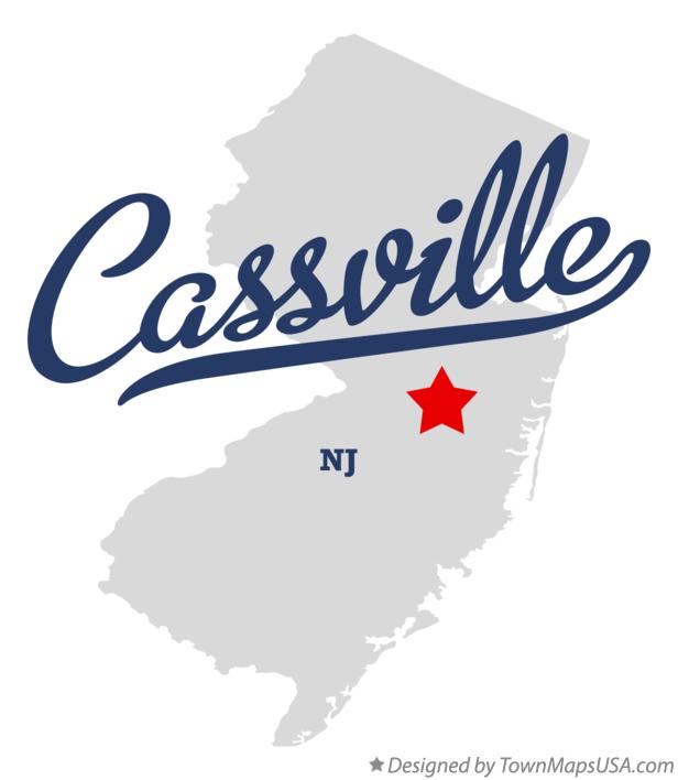 Map of Cassville New Jersey NJ