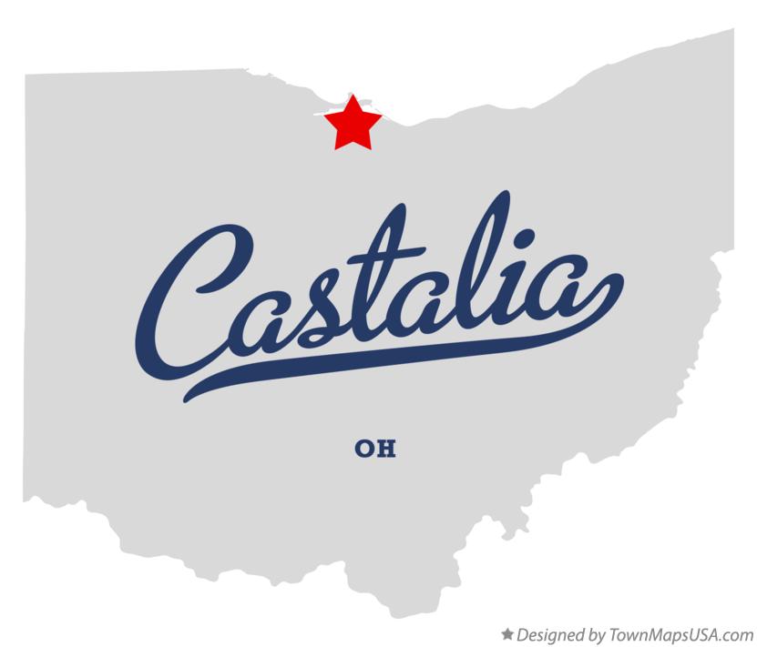 Map of Castalia Ohio OH