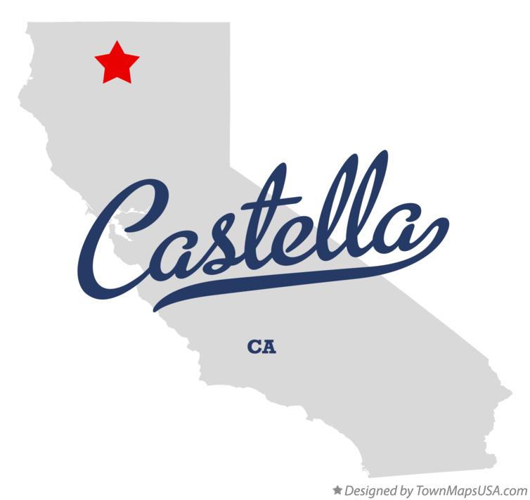 Map of Castella California CA