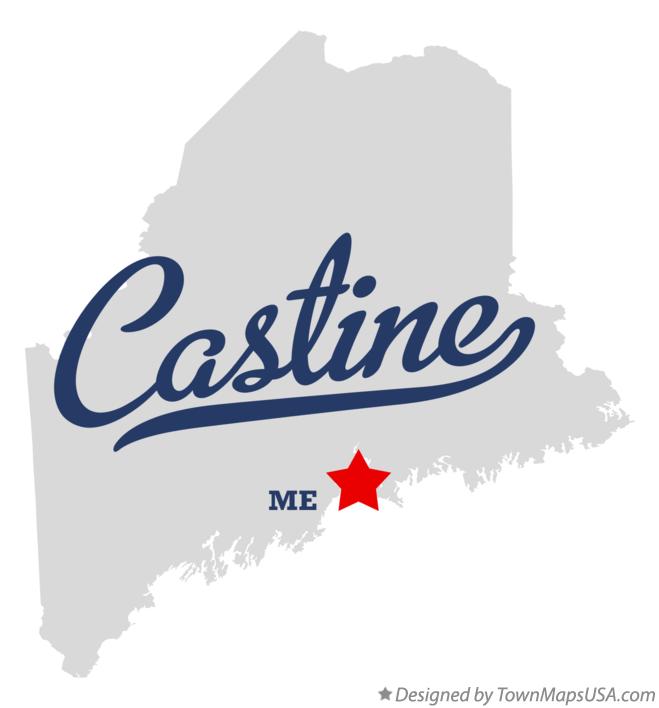 Map of Castine Maine ME