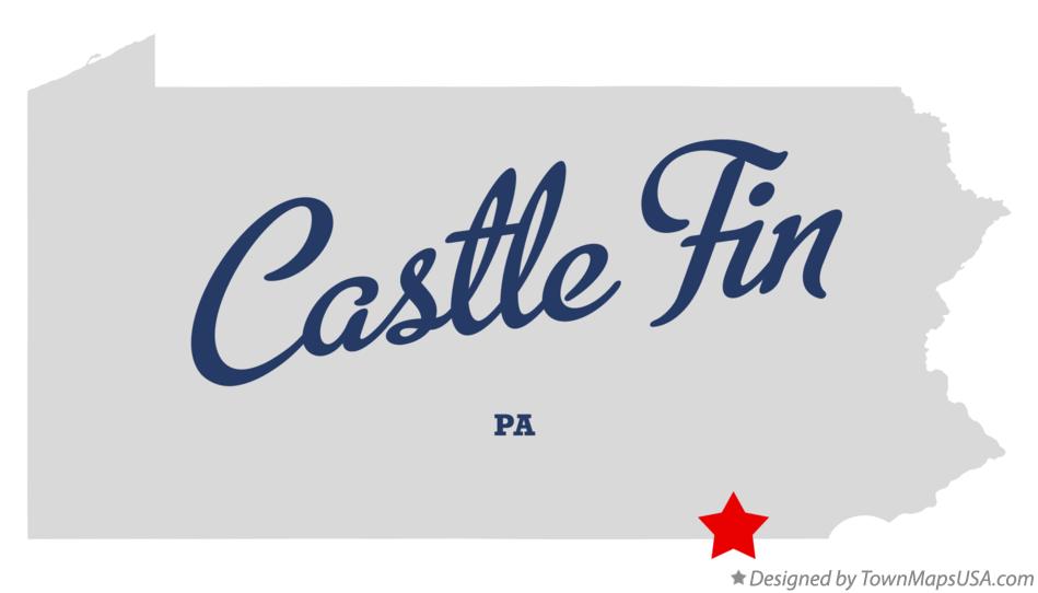 Map of Castle Fin Pennsylvania PA