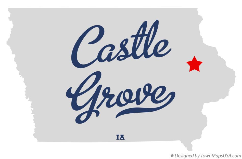 Map of Castle Grove Iowa IA
