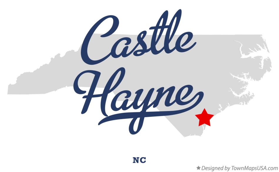 Map of Castle Hayne North Carolina NC