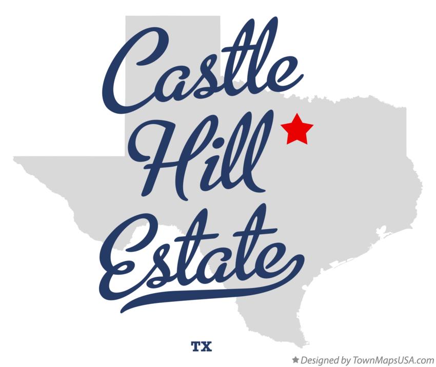 Map of Castle Hill Estate Texas TX