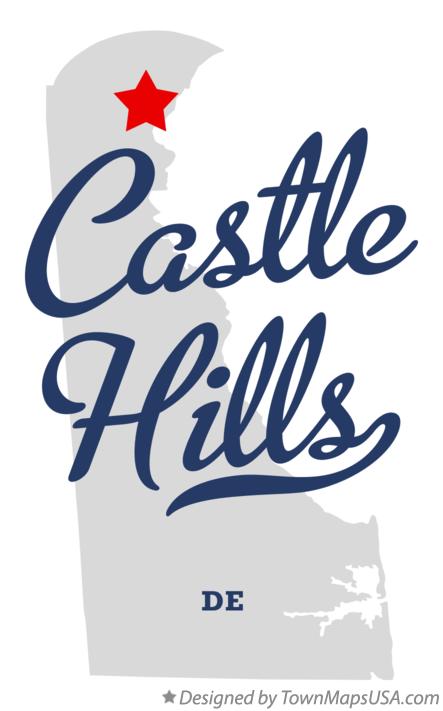 Map of Castle Hills Delaware DE
