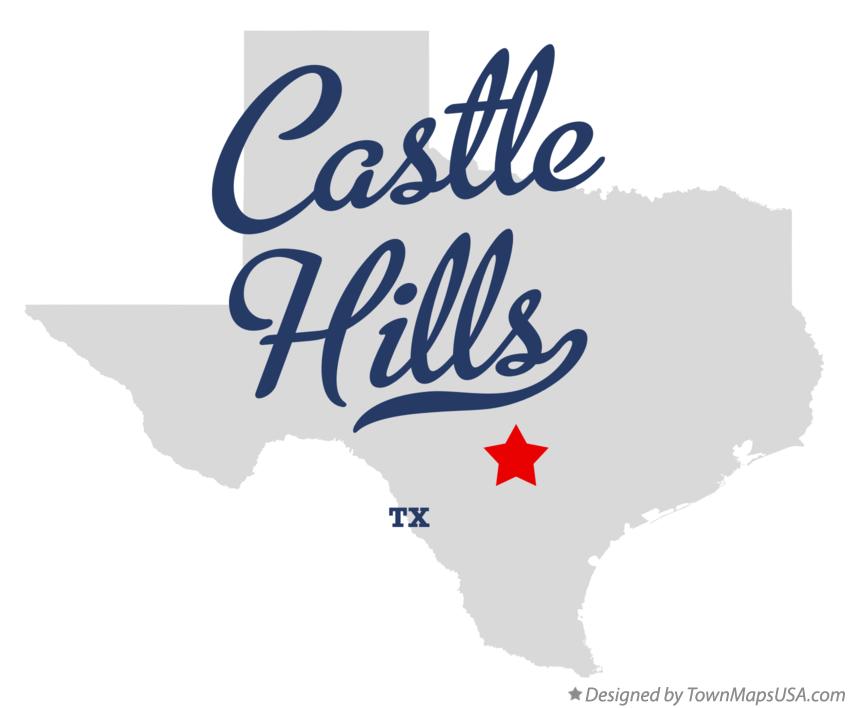 Map of Castle Hills Texas TX