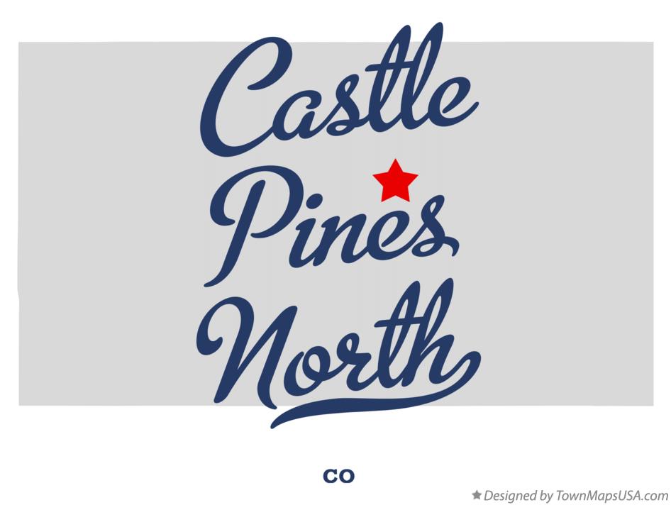 Map of Castle Pines North Colorado CO