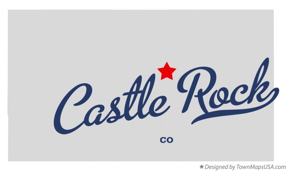 Map of Castle Rock Colorado CO