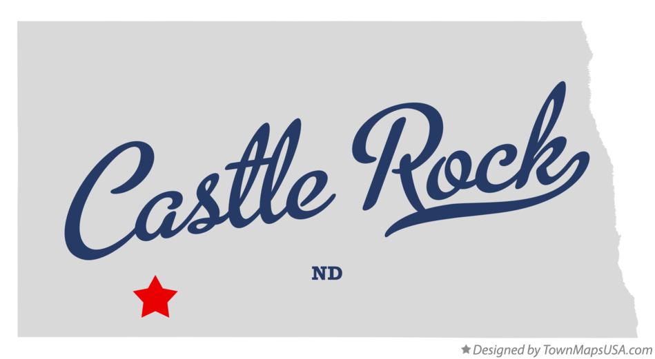 Map of Castle Rock North Dakota ND